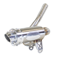 Глушитель одинарный RJWC 1201L (с отверстием под лямбда-зонд) для квадроцикла CAN-AM Renegade Gen 2 500/ 570/ 800/ 850/ 1000 2012-2019 и XMR 1000 2012-2019