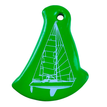 Брелок плавающий «Яхта», зеленый (10017315)