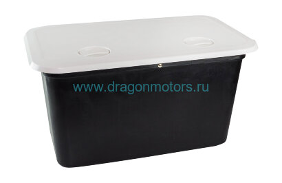 Ящик врезной с крышкой, белый, 357х606х320 мм