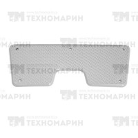 Накладка на транец 223x84 мм, серый пластик