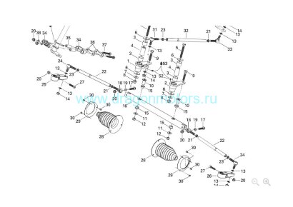 Тяга рулевая Skandiс (22)