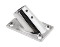 Основание стойки леера (22,2 мм), 45 град, прямоугольное, Marine Rocket