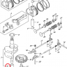 Шпонка коленвала Suzuki 12242-97JL0-000 / 12242-97JL1-000