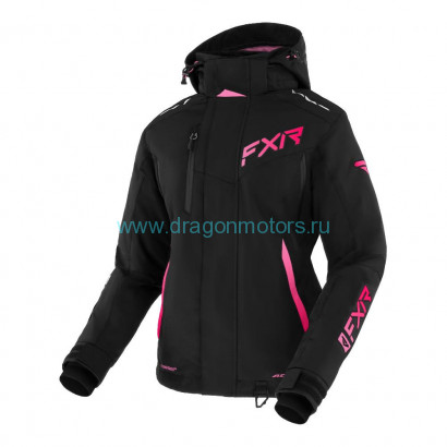 Куртка FXR Edge с утеплителем - Black/E Pink-Raspberry Fade