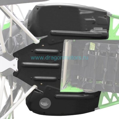 Защита днища Arctic Cat Black - 2017-2020 ZR XF 9000