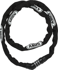 Цепь с замком для велосипеда Abus Steel-O-Chain 4804C/110, чёрный
