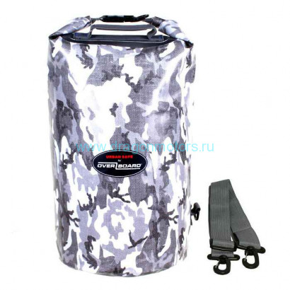 Водонепроницаемый гермомешок (с плечевым ремнем) OverBoard US1005 - Camo (Grey)