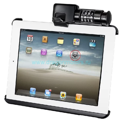 RAM-HOL-AP8LU Подставка RAM Latch-N-Lock  для Apple iPad 1-4