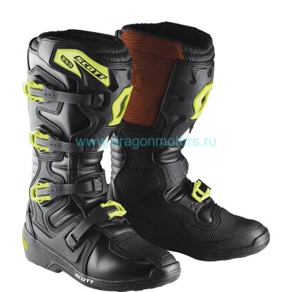 Мотоботы мужские SCOTT MX 350 - black/green