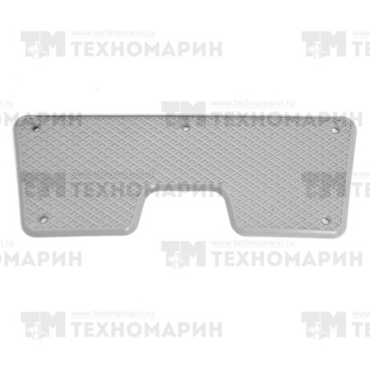 Накладка на транец 308х102 мм, серый пластик