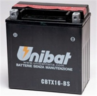 UNIBAT Аккумулятор YTX16-BS, BMCBTX16BSU