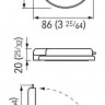 Кнопка управления якорной лебедкой Quick, палубная, Down, белый - FP90XDW00000A00
