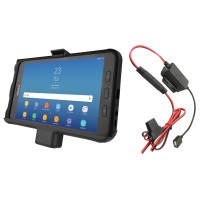 Держатель RAM для Samsung Galaxy Tab Active  и 2 8,0 с зарядкой и кабелем питания (RAM-HOL-SAM7PA-HARU)