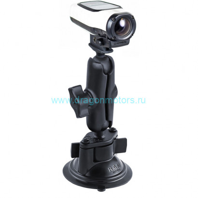 RAM-B-166-GA63U Крепление на присоске RAM Twist-Lock  с адаптером для камеры Garmin VIRB