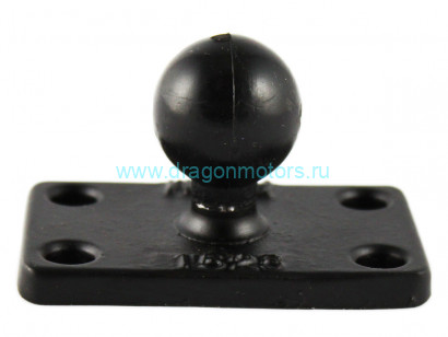 RAM-B-202U-1525 крепление RAM шар 25 мм (1) с площадкой 38х64 мм (1,5х2,5), алюминий