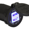 Гнездо питания с USB-разъемами, 3,1 А, подсветка (10264222)