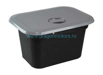 Ящик врезной с крышкой, серый, 270х373х160 мм