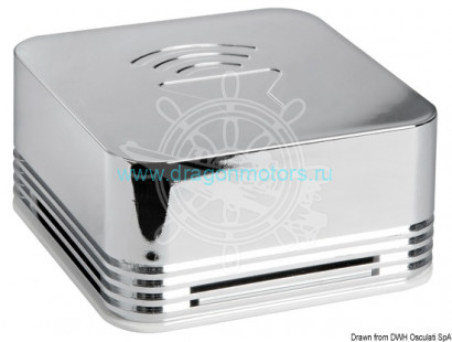 Osculati 21.104.01 - Горн мембранный Q Box Хромированный 12V 109 дБ