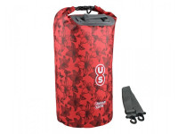 Водонепроницаемый гермомешок (с плечевым ремнем) OverBoard US1005R-Flowers - Waterproof Dry Tube Bag - 20L (Red)