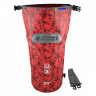 Водонепроницаемый гермомешок (с плечевым ремнем) OverBoard US1005R-Flowers - Waterproof Dry Tube Bag - 20L (Red)