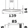 Osculati 21.103.00 - Врезной горн Sound 12V 105 dB 139x79 мм