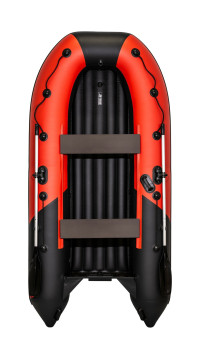 Надувная лодка ПВХ, Ривьера Компакт 3200 НДНД Комби, красный/черный