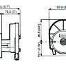 Редуктор рулевой T-67W, белый, Ultraflex