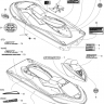 Наклейка Sea-doo GTX 4-TEC, WAKE 2004 г.