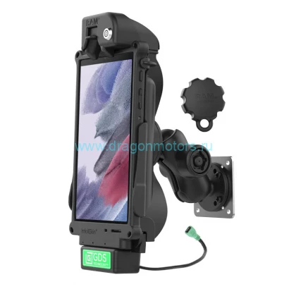 RAM-GDS-101LB-SAM80-V7B1U Комплект автомобиля с замком GDS Tough-Dock  для планшета Samsung Tab A7 Lite 8,7