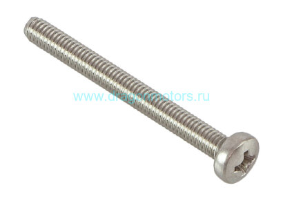 Винт с полукруглой головкой и крестообразным шлицем А4 DIN7985 М4х40