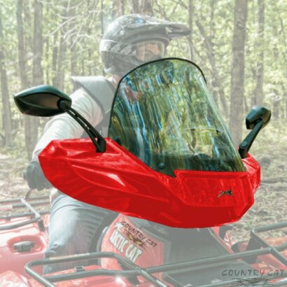 Ветровое стекло с панелью Arctic Cat Красное