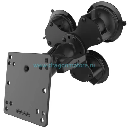 RAM-101U-B-SPX1 RAM Twist-Lock тройное крепление на присоске с пластиной VESA 100x100 мм
