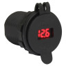 Гнездо питания с USB-разъемами, 4,2 А, вольтметр (10264227)
