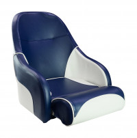 Кресло с болстером Ocean Flip Up, обивка синий/белый винил - 13127WB-MR