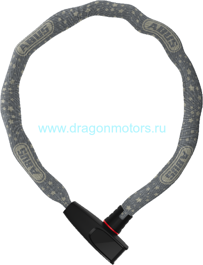 Цепь с замком для велосипеда Abus Catena 6806K/75, серый в звёздах