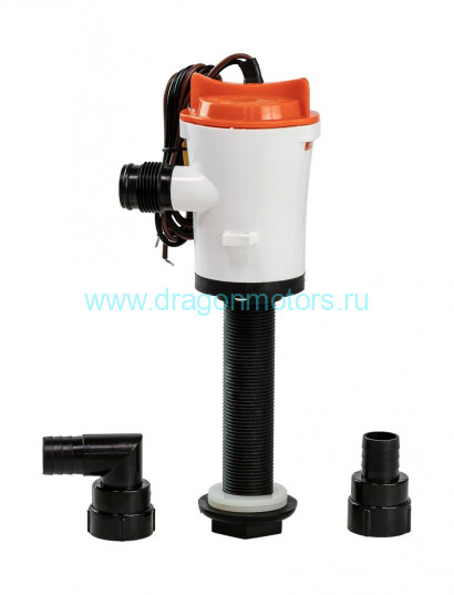 Аэратор вертикальный 12 В, 350 GPH (1324,8 л/час), SeaFlo