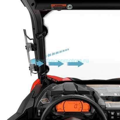 Боковые дефлекторы ветрового стекла для Maverick Sport, Maverick Sport MAX, Maverick Trail