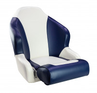 Кресло с болстером Sport Flip Up, обивка белый/синий винил - 12223WB-MR