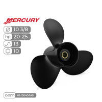 Винт гребной  Skipper для Mercury 20-25HP алюминиевый, диаметр - 10 3/8", шаг 13"