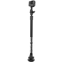 RAP-224-18-A-GOP1 присоска RAM Twist-Lock с 46 см штангой и креплением GoPro, муфта 60 мм, шары 25 мм (1)