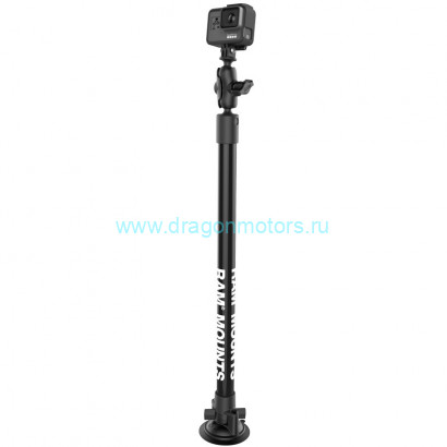 RAP-224-18-A-GOP1 присоска RAM Twist-Lock с 46 см штангой и креплением GoPro, муфта 60 мм, шары 25 мм (1)