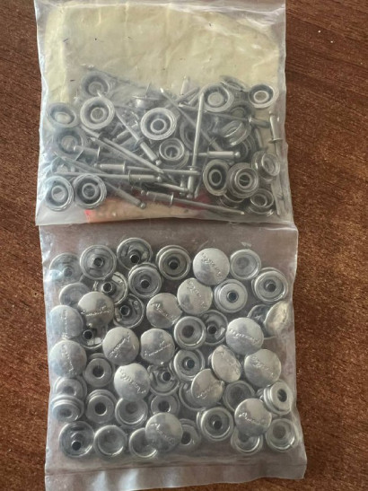 Комплект крепления тента AMERITEX DOT  93XN101281U+93XN102241U+93NS103701U+клепки