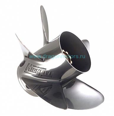 815748A45 Гребной винт MERCURY HighFive для моторов 135-350 л.с., 5x12-3/4x26, 5-ти лопастной, правое вращение, сталь OEM: 48-815748A40 (оригинал)