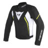 Куртка мужская DAINESE AVRO D2 TEX - BLACK/WHITE/YELLOW-FLUO