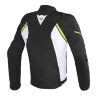 Куртка мужская DAINESE AVRO D2 TEX - BLACK/WHITE/YELLOW-FLUO