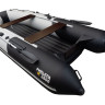 Надувная лодка ПВХ, Ривьера Компакт 3600 НДНД Комби, светло-серый/черный