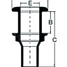 Горловина с патрубком Мореман", нерж. сталь, резьба 1-1/2" (10236355)
