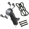 RAM-B-367-UN7U мото крепление RAM X-Grip, муфта 95 мм, шары 25 мм (1), болты M8
