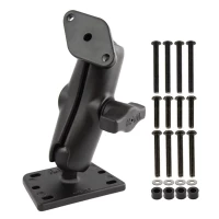 RAM-B-182U мото крепление RAM на крышку бачка, муфта 95 мм, ромб, шары 25 мм (1)