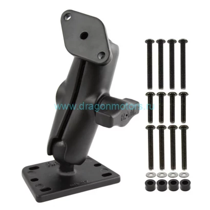 RAM-B-182U мото крепление RAM на крышку бачка, муфта 95 мм, ромб, шары 25 мм (1)